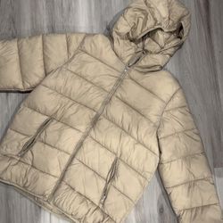 Tan Puffer Jacket 