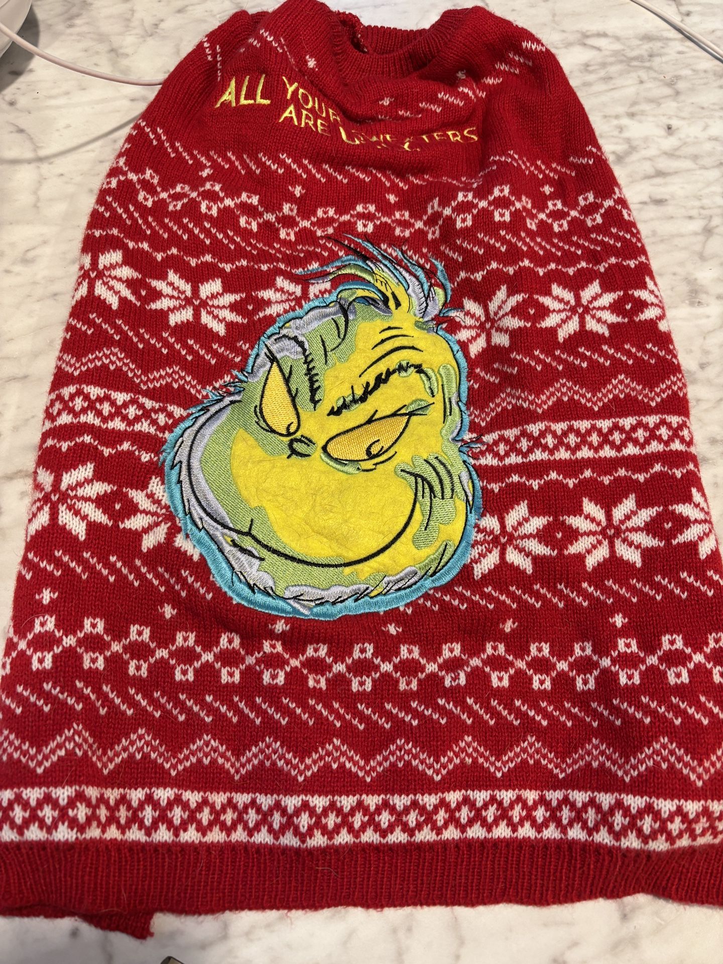 The Grinch Dog Sweater