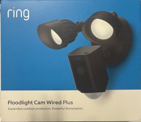 Ring Floodlight Wired Cam Plus In Black