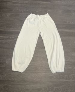 Women’s Rayon, Knitted ,Front Pockets white/ Off White Sweatpants NWOT