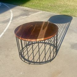 Christmas Flash Sale Extra 10% Off Wrought Iron And Wood Coffee Table Made In India.