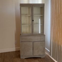 Grey Rustic Armoire 