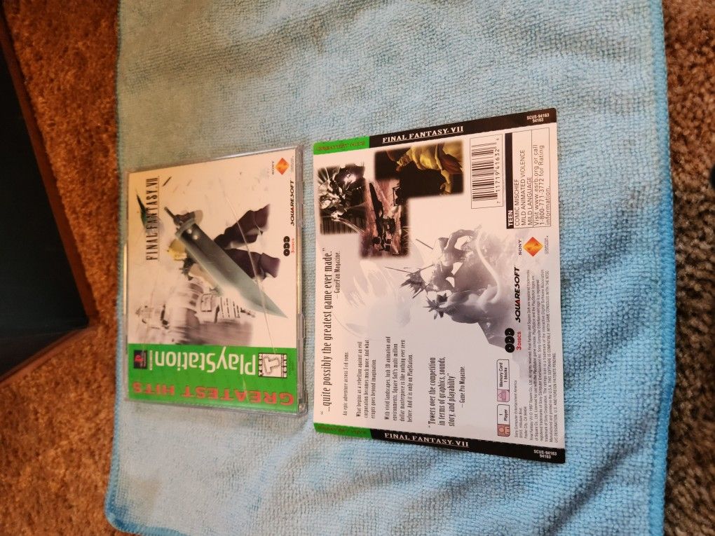 Final Fantasy 7 Case Art Only