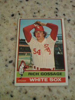 Vintage 1976 Topps baseball/ rich gossage/ Chicago white Sox/ card # 180