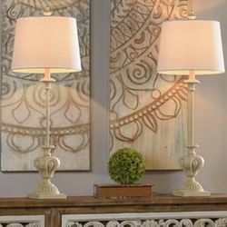 Stylecraft 34.25" Chantilly 2-pc. Lamp Set