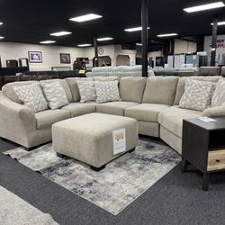 New U Shape Sectional. Ottoman $229 More. Delivery & Set Up Available 