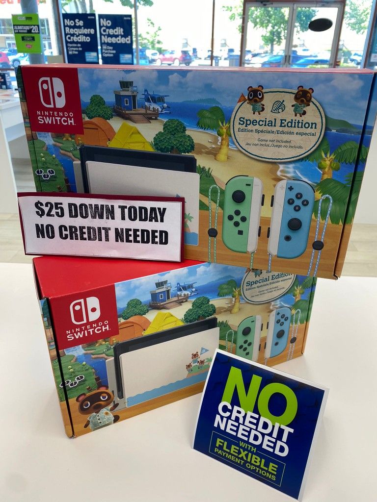 Nintendo Switch V2 Animal Crossing Edition New-$25 To Take It Home Today 