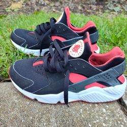 Nike Air Huarache ‘Bred’ 2015 Size 8.5 318429-016 Red Black White 
