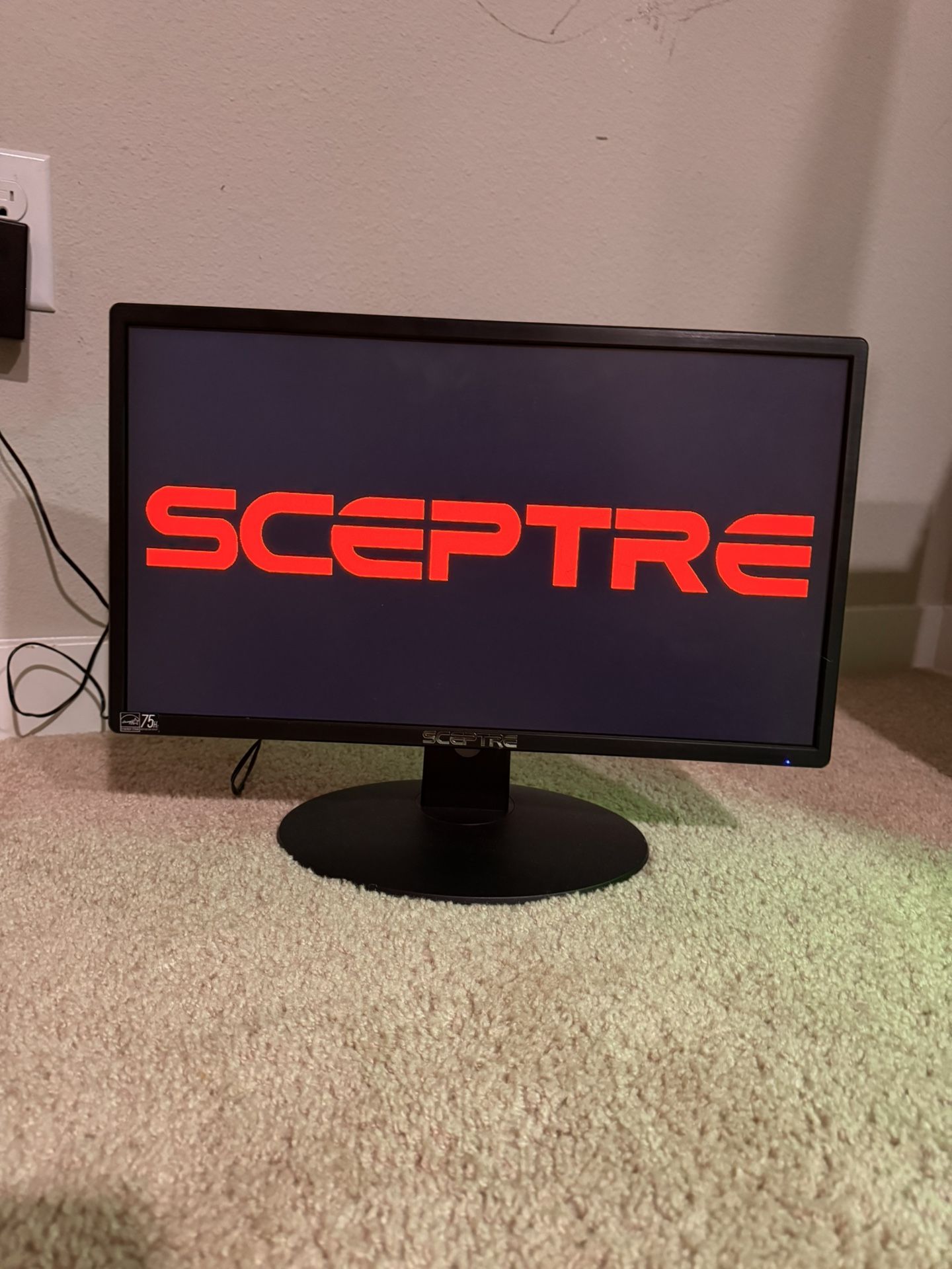 Sceptre 20" 1600x900 75Hz Ultra Thin LED Monitor 2x HDMI VGA Built-in Speakers, Machine Black Wide Viewing Angle 170° (Horizontal) / 160° (Vertical)