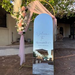 ~Espejo de Bienvenida con frase personalizada.  ~Tu evento merece ser inolvidable !!🪞💕 captura ese momento único con una selfie 