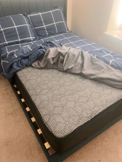 Full Size Bed Frame with Mattress