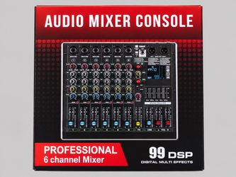 Audio mixer console 6 channel