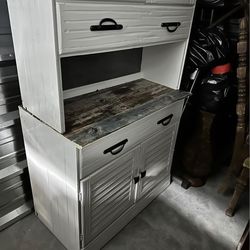 Beautiful Boho Cabinet Set with Hutch (3 piece set)