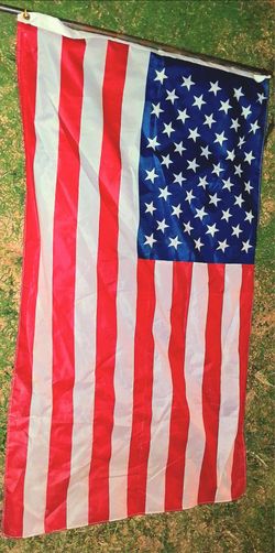 Large 50 Star American USA Flag Nylon/Polyester Outdoor Flag w/ Brass Grommets – Made in USA