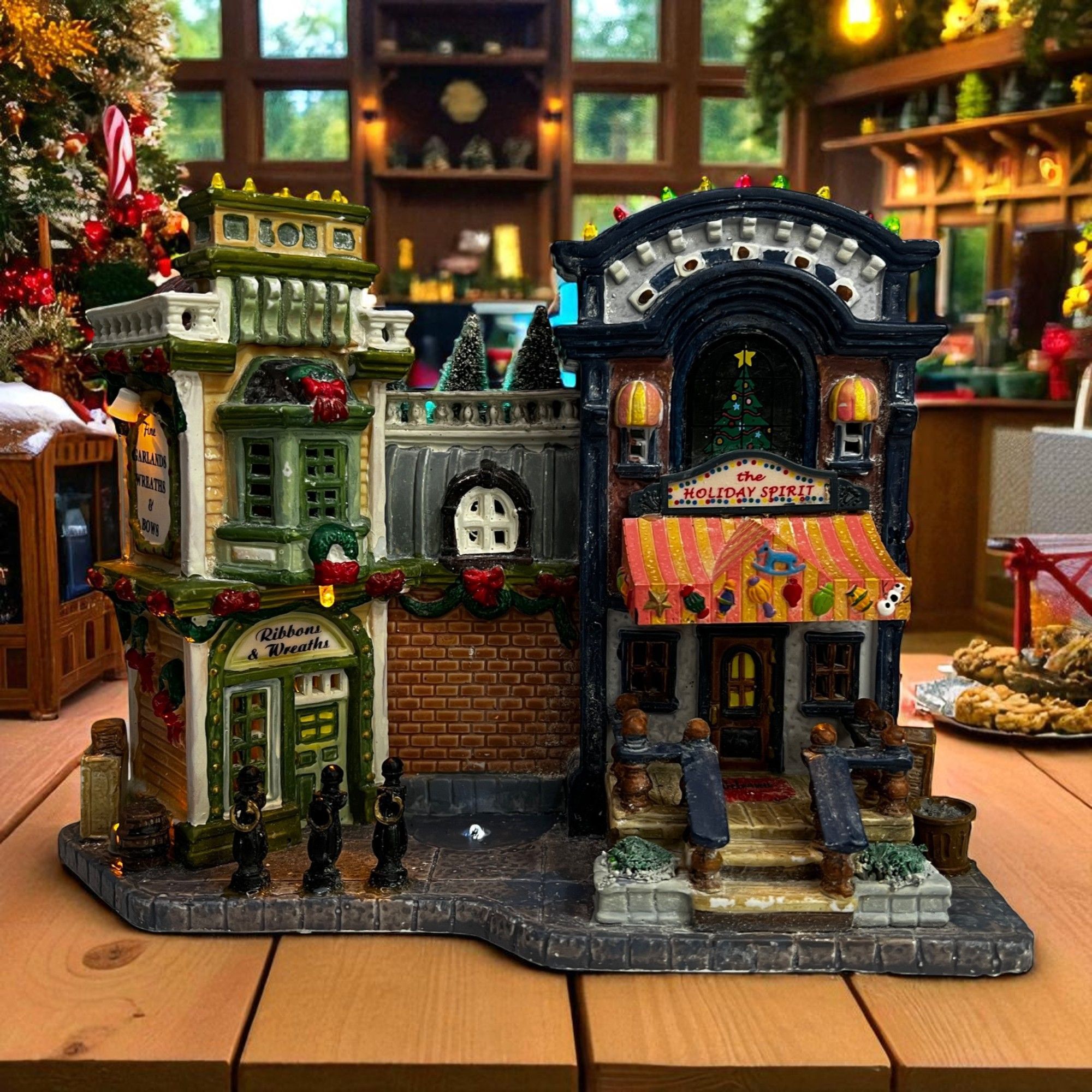 Lemax Christmas Treasures Shops Lighted Building (Damaged) From 2005