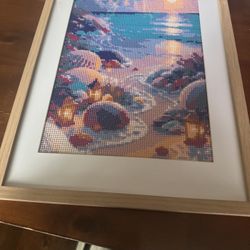 Beautiful Framed Jewel Painting 