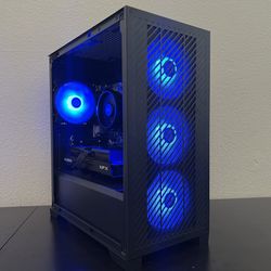ULTRA FAST Ryzen Gaming PC Computer (Ryzen 5 5500, RX 9060 XT = RTX 4060 Ti, 32GB RAM, 1TB NVMe + 1TB HDD, WiFi)