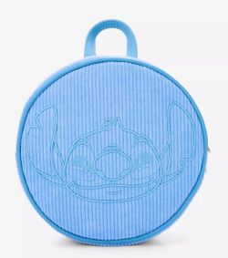 Disney Stitch Round Corduroy Mini Backpack