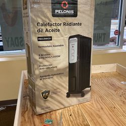 1,500-Watt Oil-Filled Radiant Electric Space Heater with Thermostat