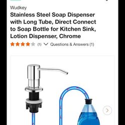 Stainless Steel Soap Dispenser with Long Tube