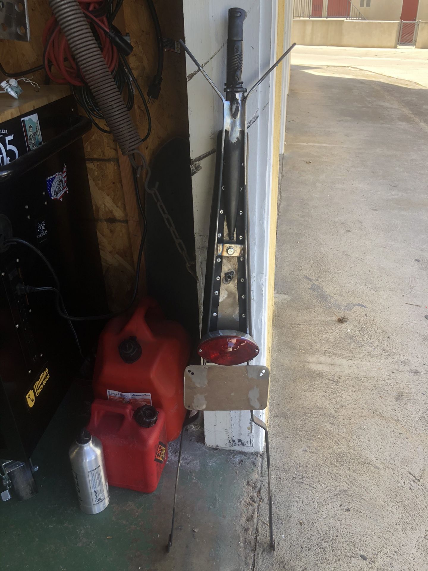 Chopper Bayonet sissy bar