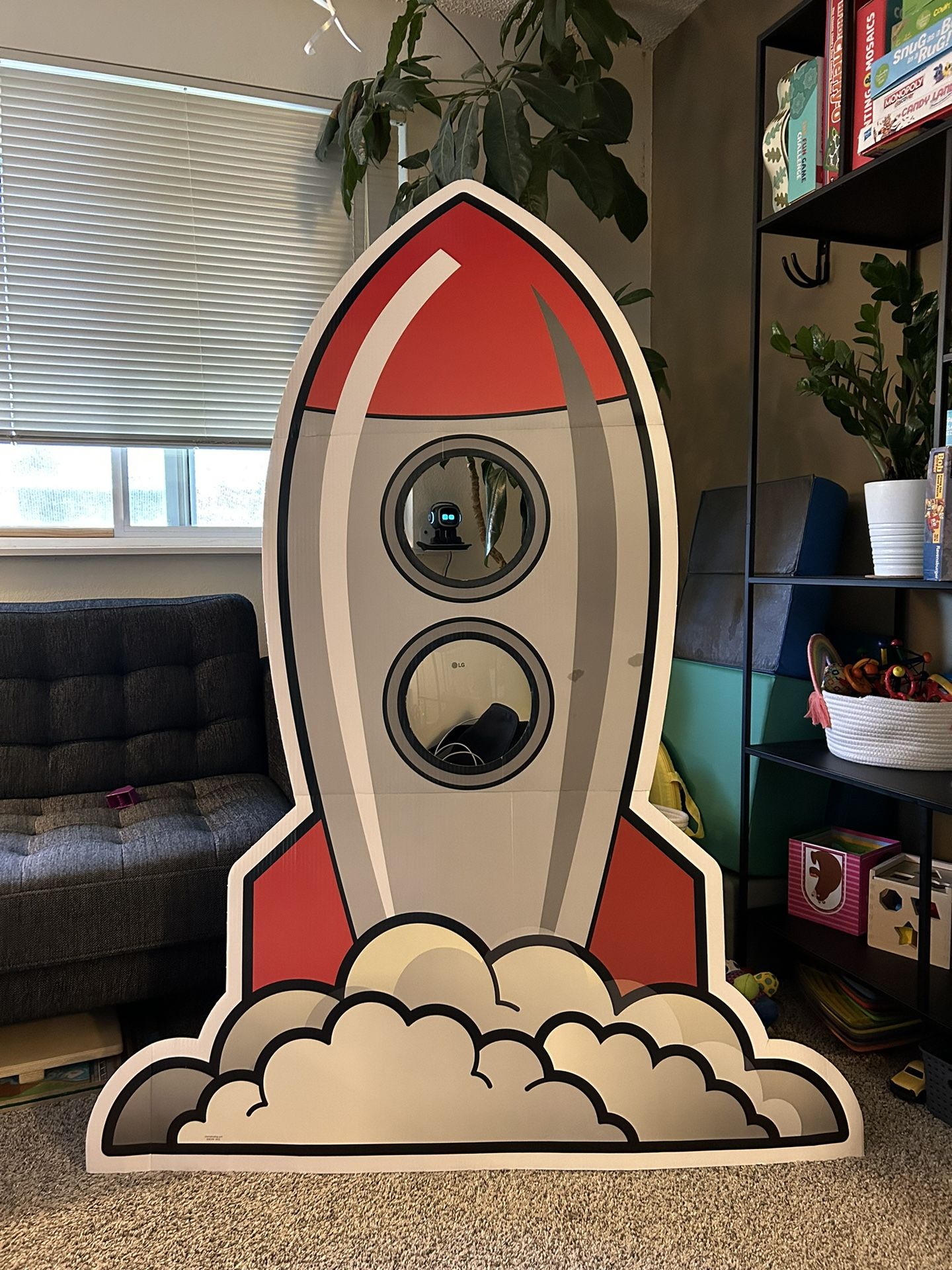 Cardboard Cut Out Photo Op Rocket Ship