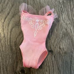 Ballet Barbie Doll Pink Unitard Outfit From Mattel 2002 Top Only