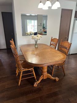 Table and chairs