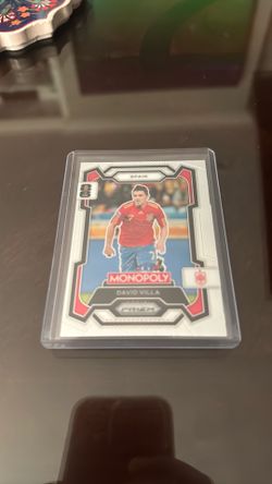 Panini Prism Spain David Villa Silver Card