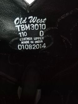 OLD West boots TBM3010 size 11