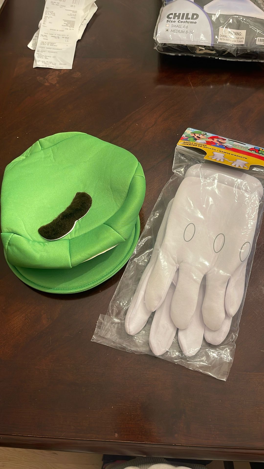 Luigi’s Hat-gloves-mustache