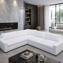 RH Maxwell White Sectional 
