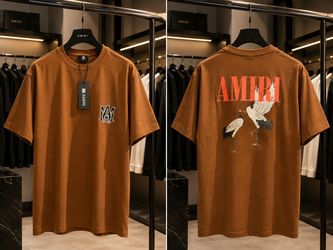 🔥 AMIRI Brown Crane Tee – 3 FOR $100 DEAL 🔥
