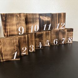 Wooden Table Numbers