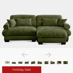 FREE DELIVERY  *** BRAND NEW CLOUDIES 94" Loveseat with 1 Ottoman