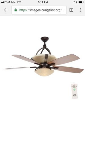 Hampton Bay Miramar 60 In Indoor Weathered Bronze Ceiling Fan New