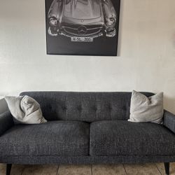2 Piece Grey Couch 
