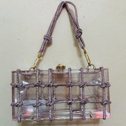 Light Pink & Gold Purse 