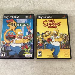 PlayStation 2 The Simpsons Hit And Run/The Simpsons Game 