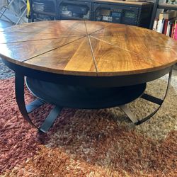 Round Wooden Coffee Table