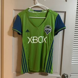 Womens MLS Seattle Sounders Adidas Xbox Jersey Size Medium 
