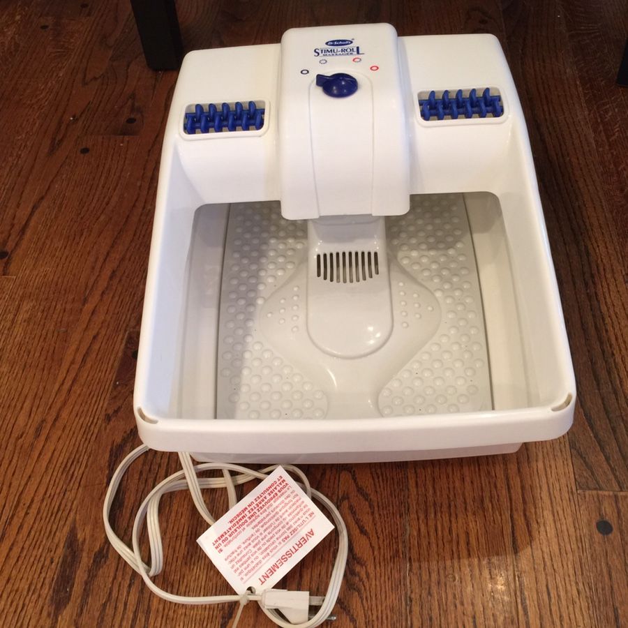 Dr Scholls Stimu-Roll Foot Massager, Heat, Aeration, Massage, Splash Guard