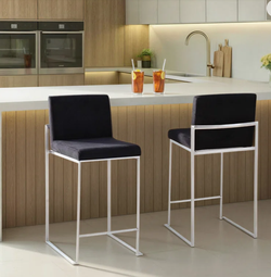 Brieon High Back Upholstered Bar & Counter Stool (Set of 2)
