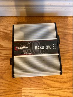 Taramps Bass 3K Amplifier. The RCA inputs are loose. $70 Firm no trades. No negotiating!