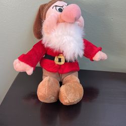 Disney Doll, Grumpy, Plush Doll - Used