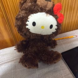 Hello Kitty x Brown Bear Plush Toy - Cute Costume Edition