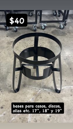 base de fierro para olla, cazo, comal etc de 17" 18" y 19" disponible