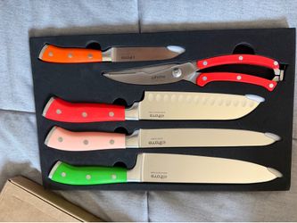 Cutting board and knife set 9pcs
