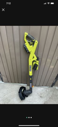 Ryobi 18v Weed Eater With Battery And Charger 