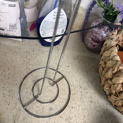 Paper towel holder, and wire shelf stand